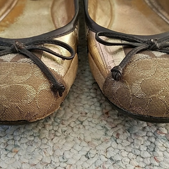 Coach printed patchwork flat size 7 - Picture 3 of 8